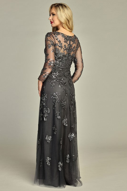 Stellar Bloom Illusion Gown