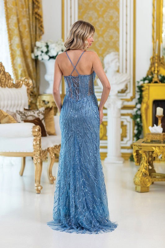 Celestial Sapphire Enchantress Gown