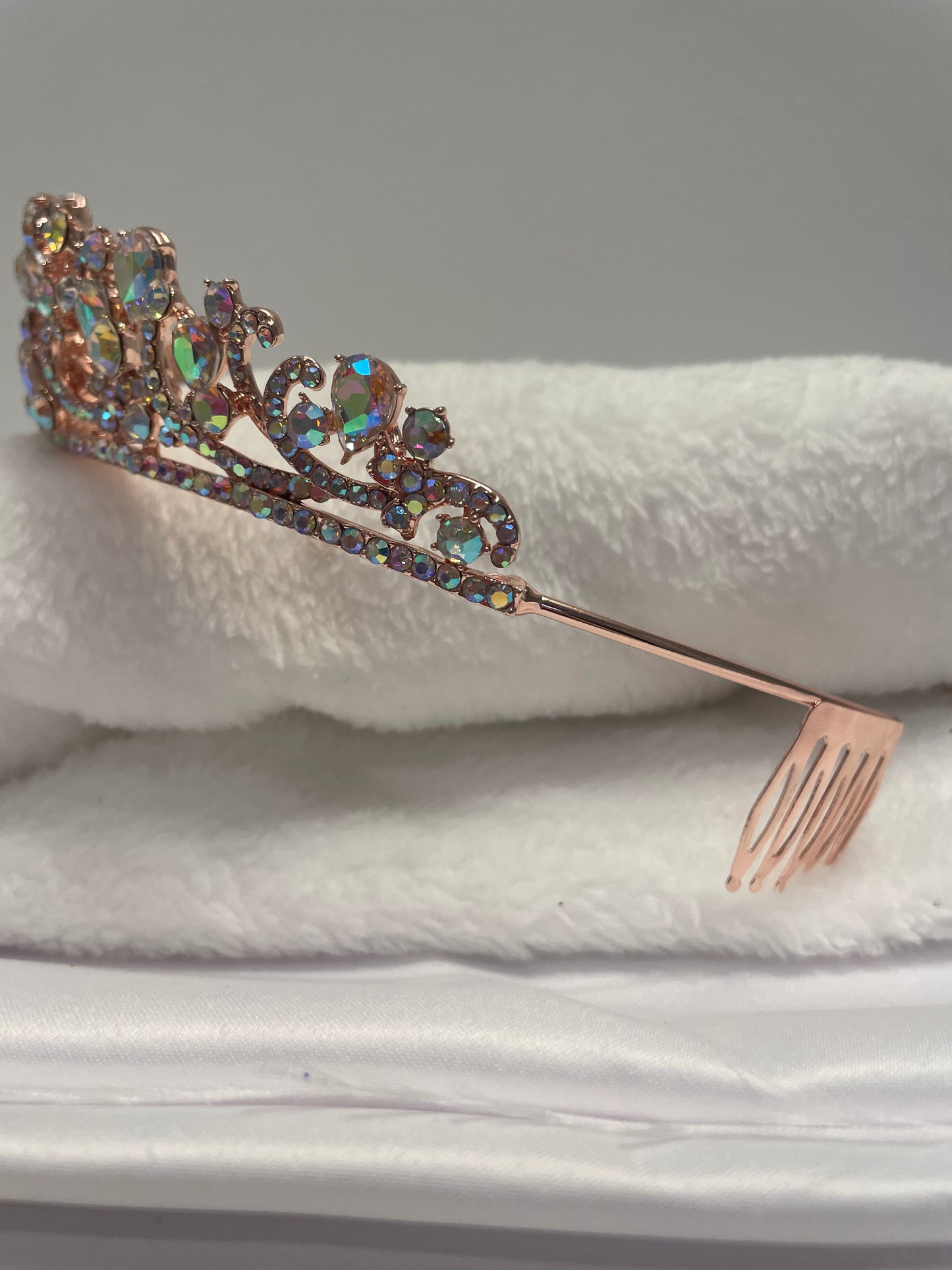 Iridescent Rose Tiara