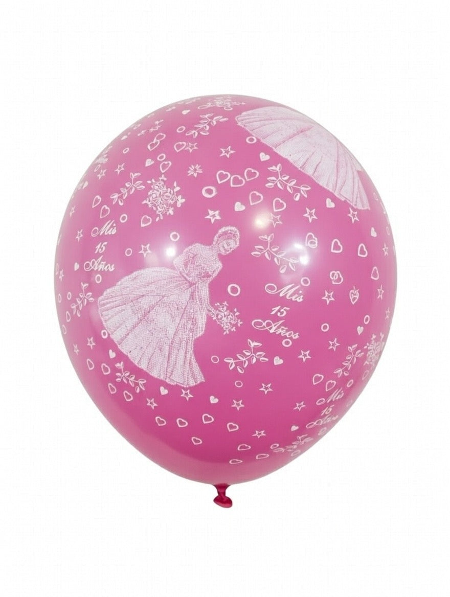 Mis 15 Años 12" Round Balloon