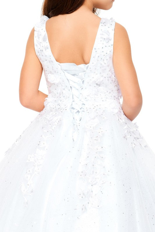 Rhinestone Bloom Gown
