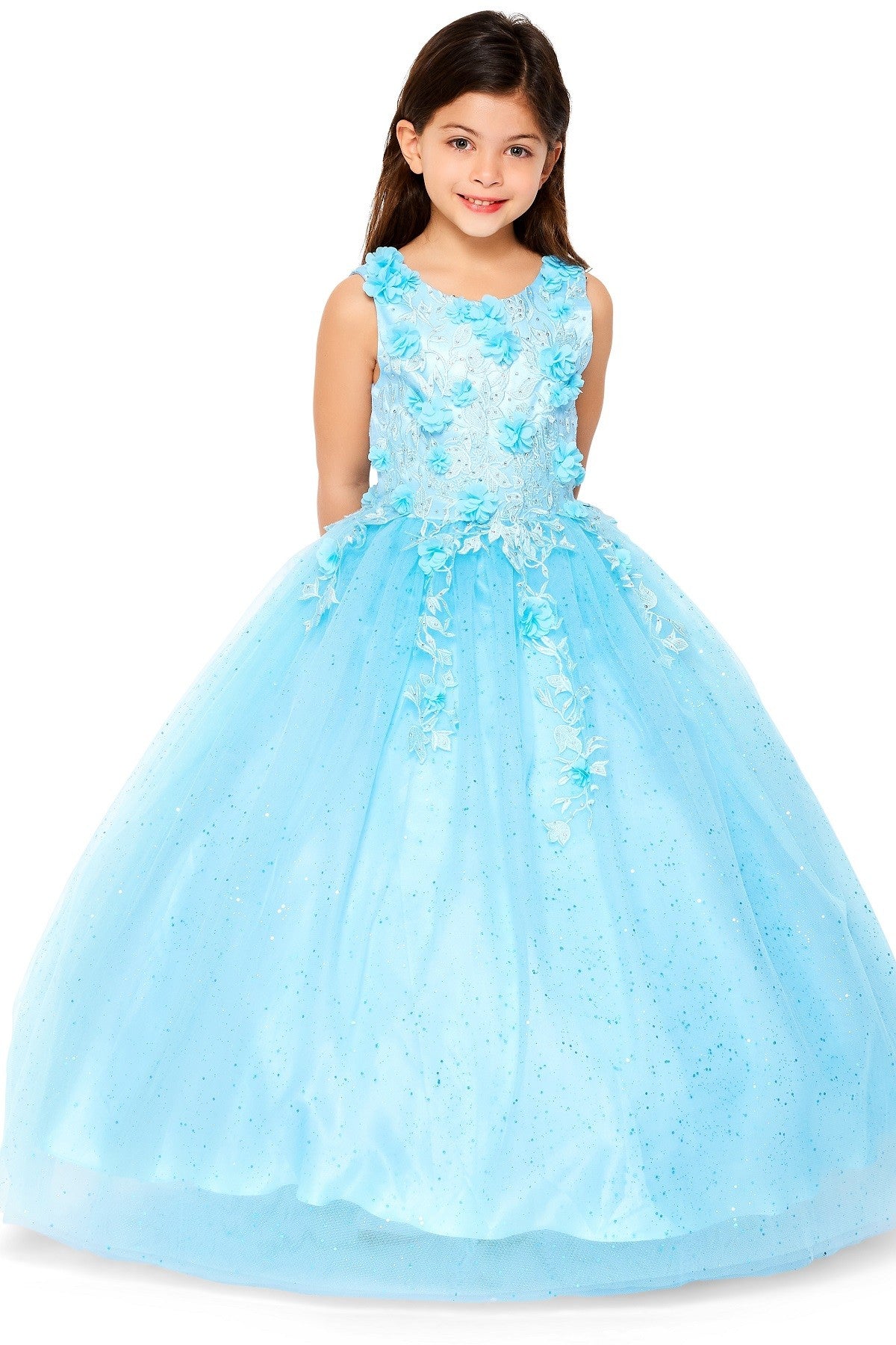 Rhinestone Bloom Gown