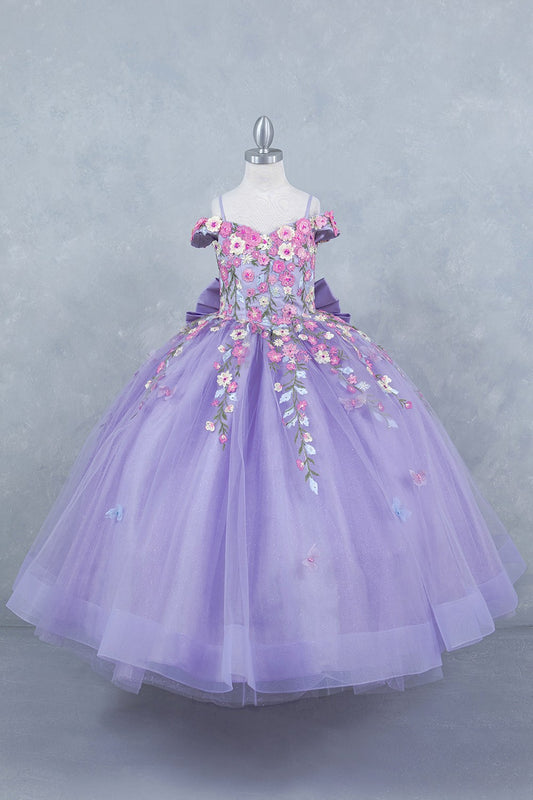 Mini Quince Floral Ballgown