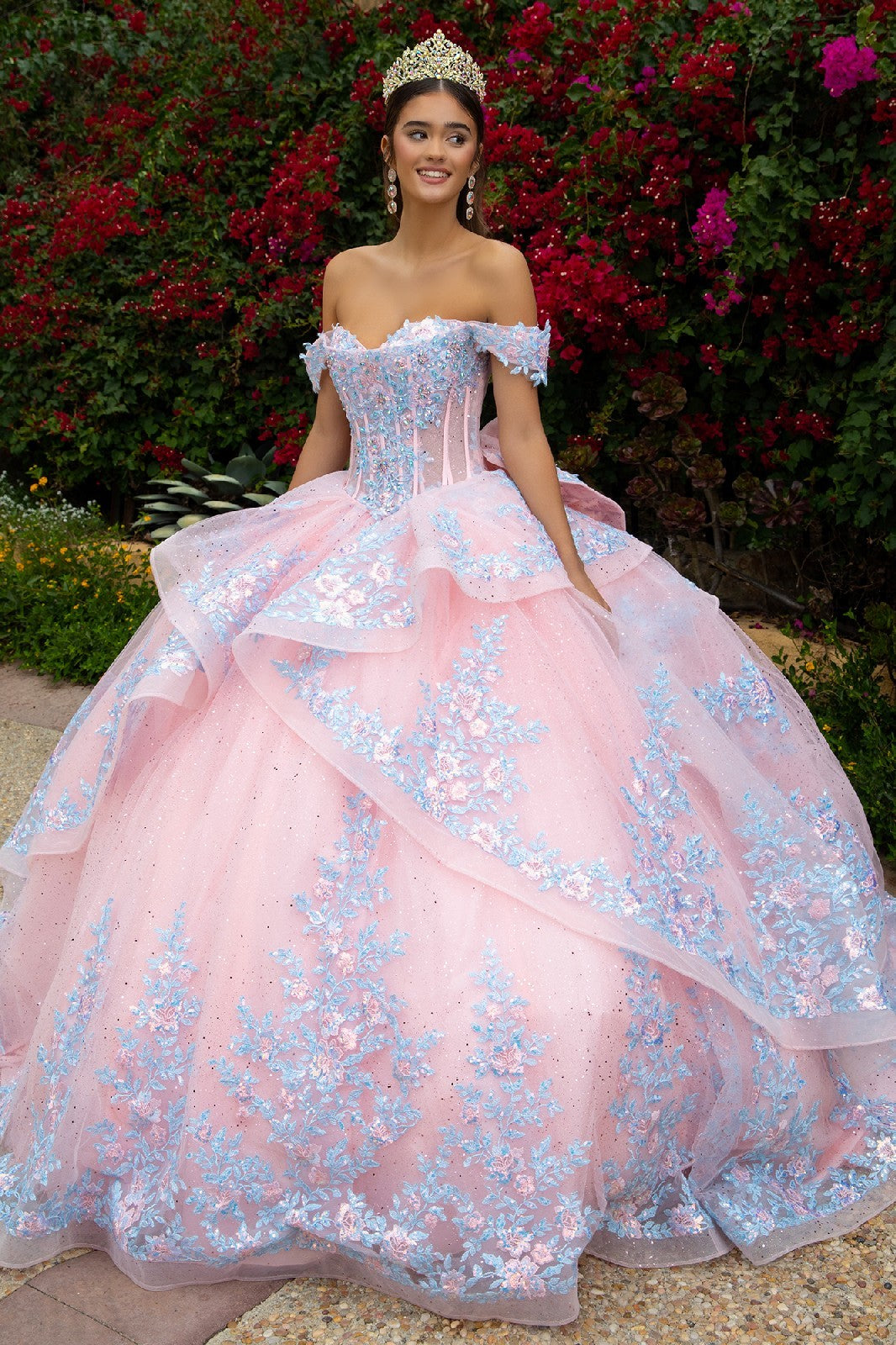Blush Blossom Ballgown