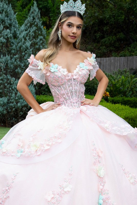 Blush Bloom Quinceañera Gown