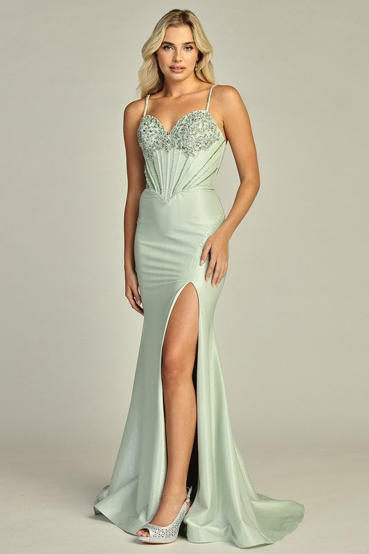 Midnight Siren Corset Gown