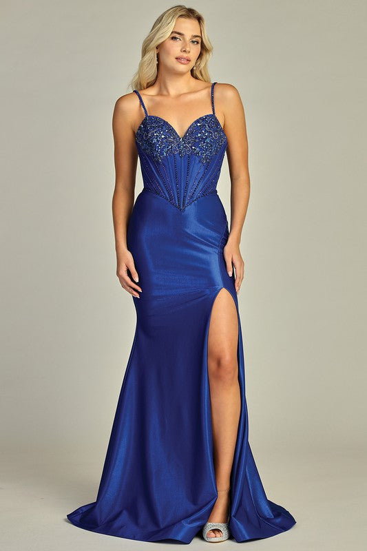 Midnight Siren Corset Gown