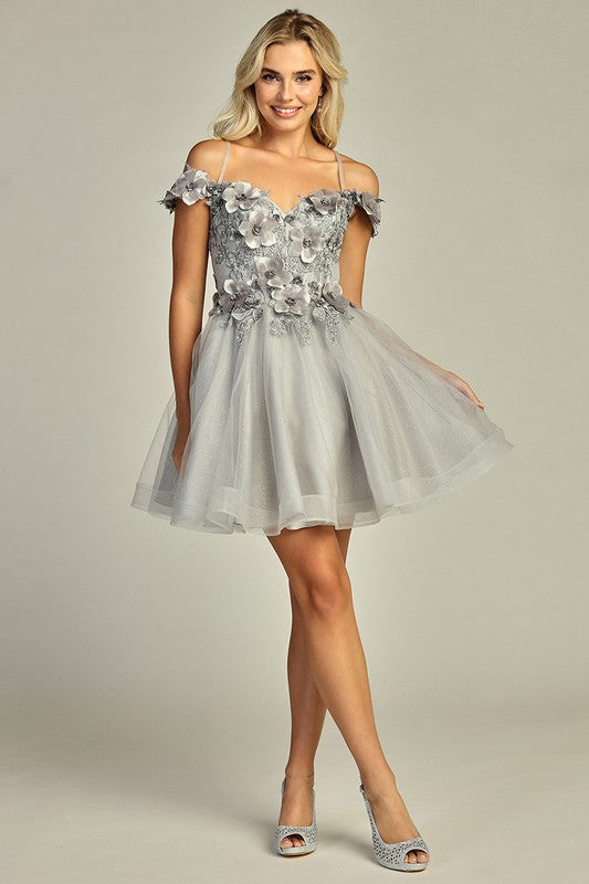 Ethereal Blossom Mini Dress