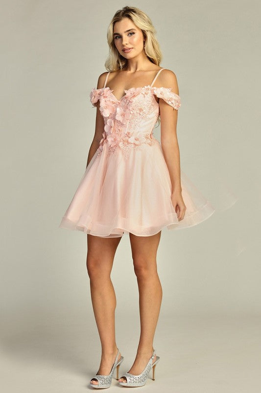 Ethereal Blossom Mini Dress