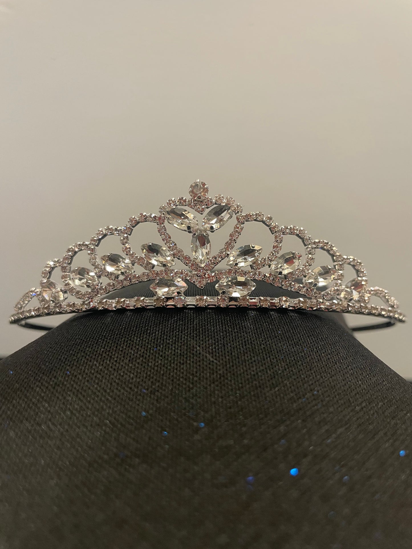Rose Gold Rhinestone Tiara