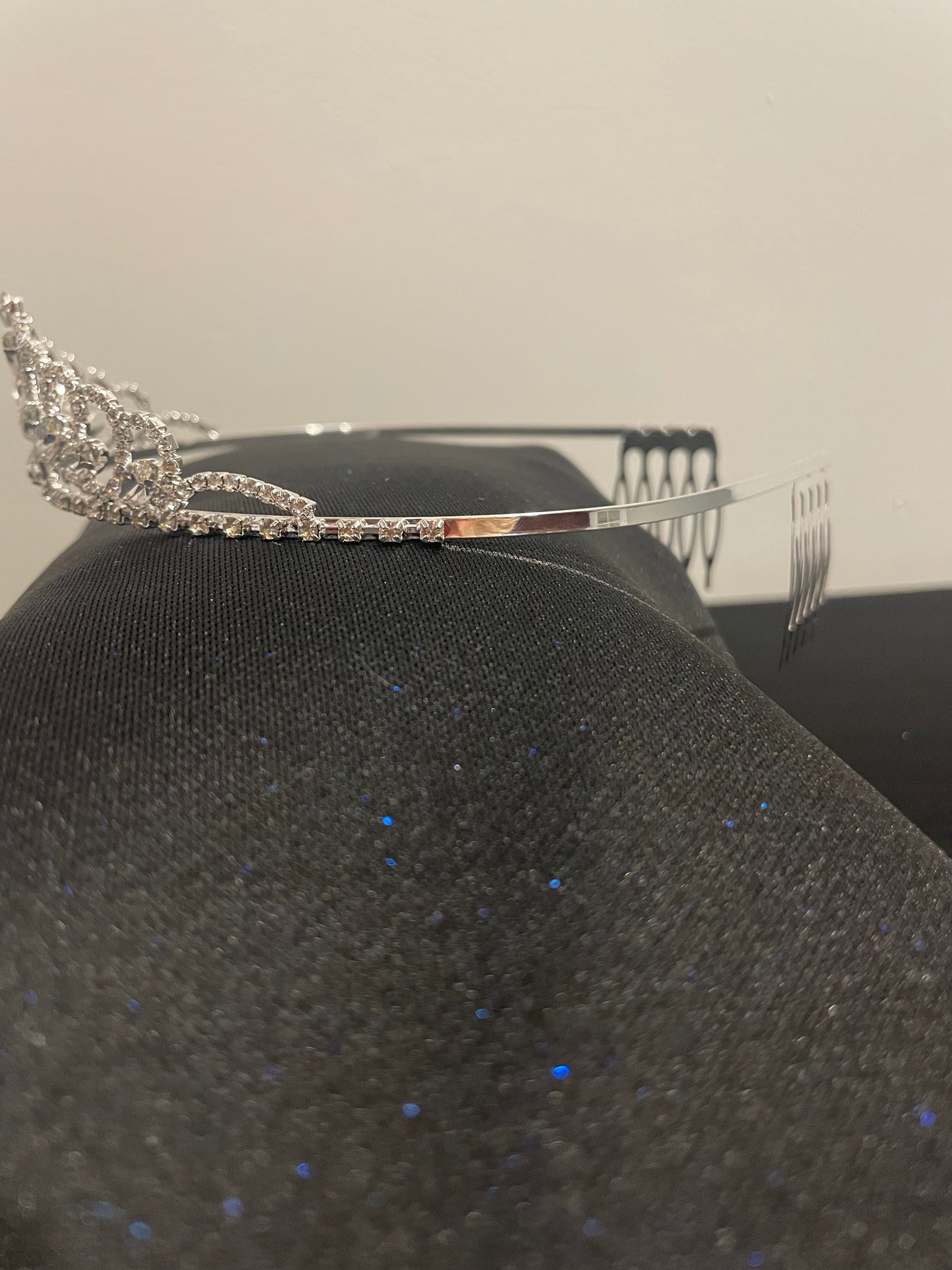 Rose Gold Rhinestone Tiara
