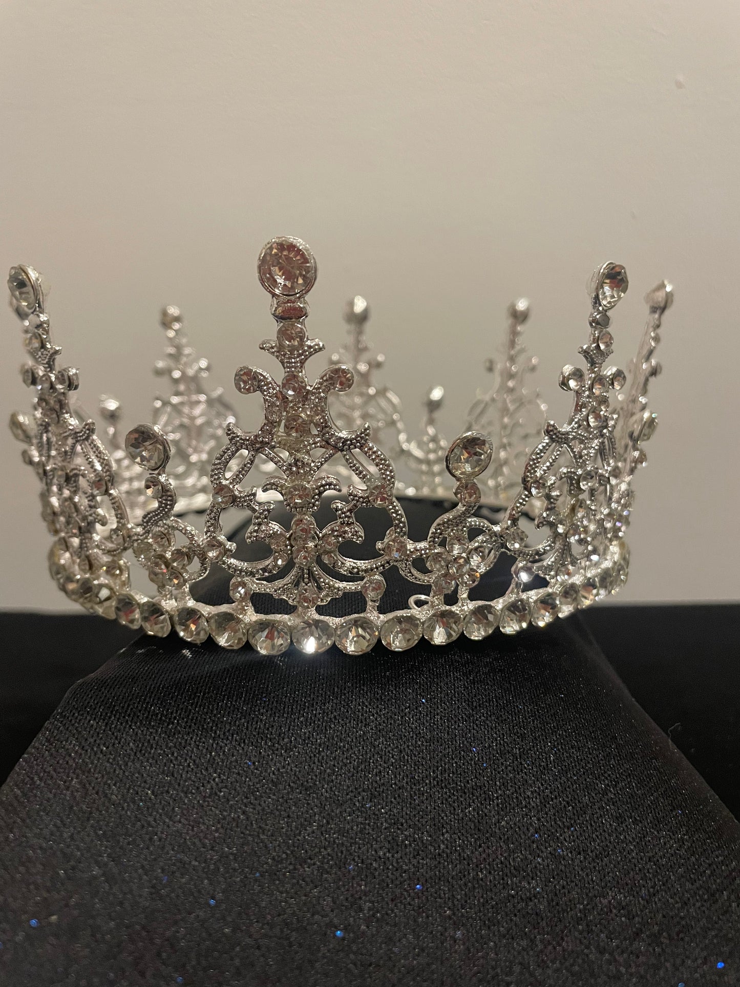 Silver Baroque Rhinestone Tiara