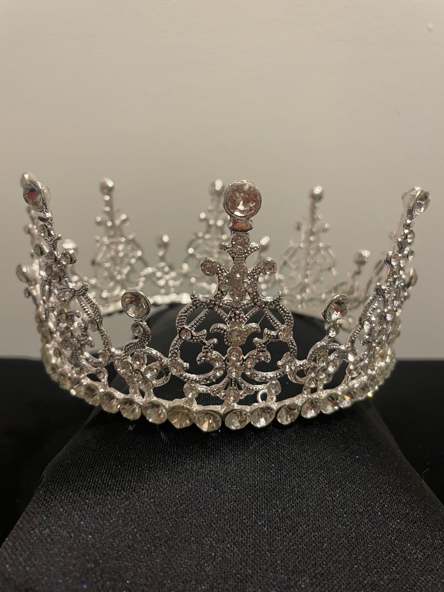 Silver Baroque Rhinestone Tiara