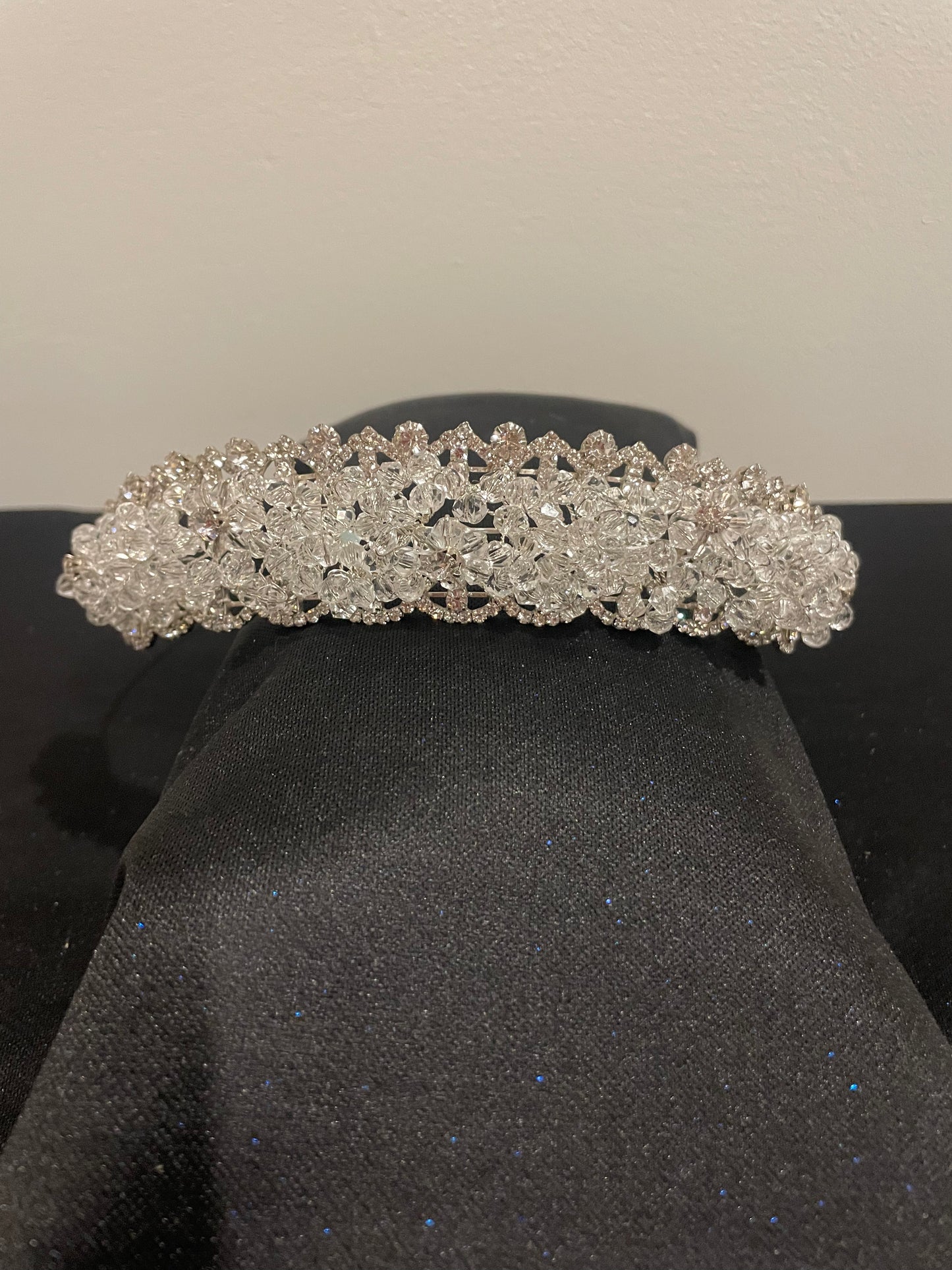 Crystal Blossom Tiara Headband.