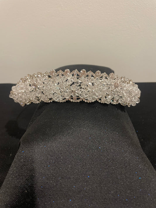 Crystal Blossom Tiara Headband.