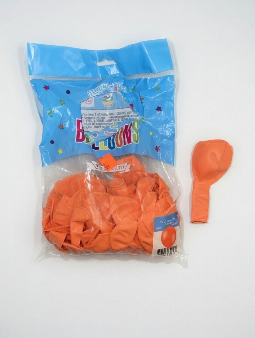 ORANGE 12" ROUND Balloon