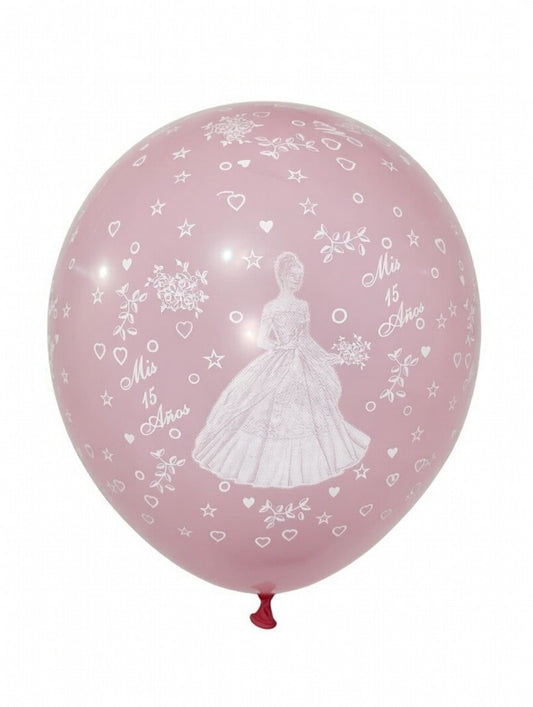 Mis 15 Años 12" Round Balloon