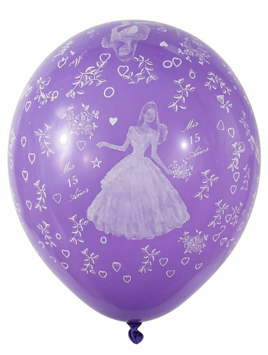 Mis 15 Años 12" Round Balloon