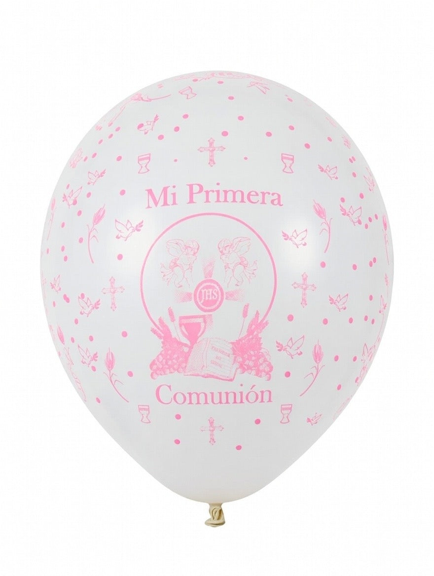 Mi Primera Communion 12" Round Balloons