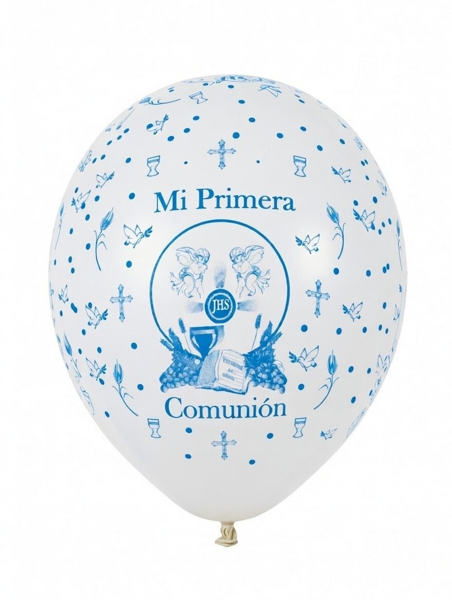 Mi Primera Communion 12" Round Balloons
